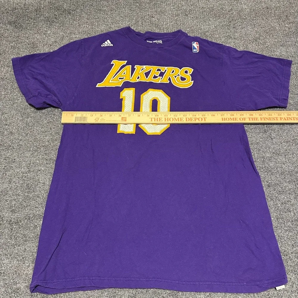 Adidas Los Angeles Lakers Steve Nash 10 The Go-To Tee Purple Mens Large